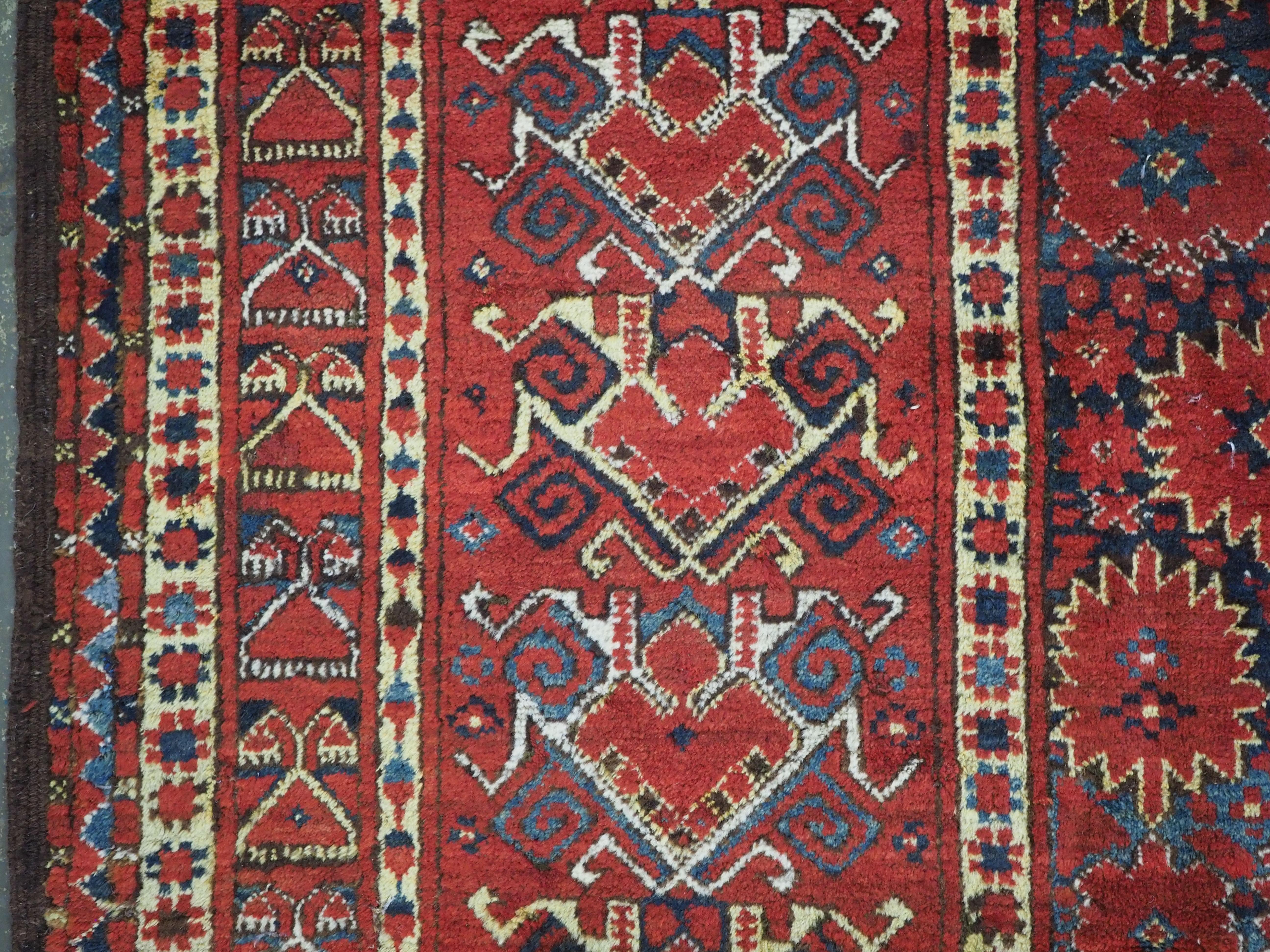 Antique Ersari Beshir Turkmen kelleh carpet of exceptional size.  Circa 1870. For Sale 2