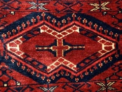 Antique Ersari Beshir Turkmen Torba, Full Pile, Circa 1900