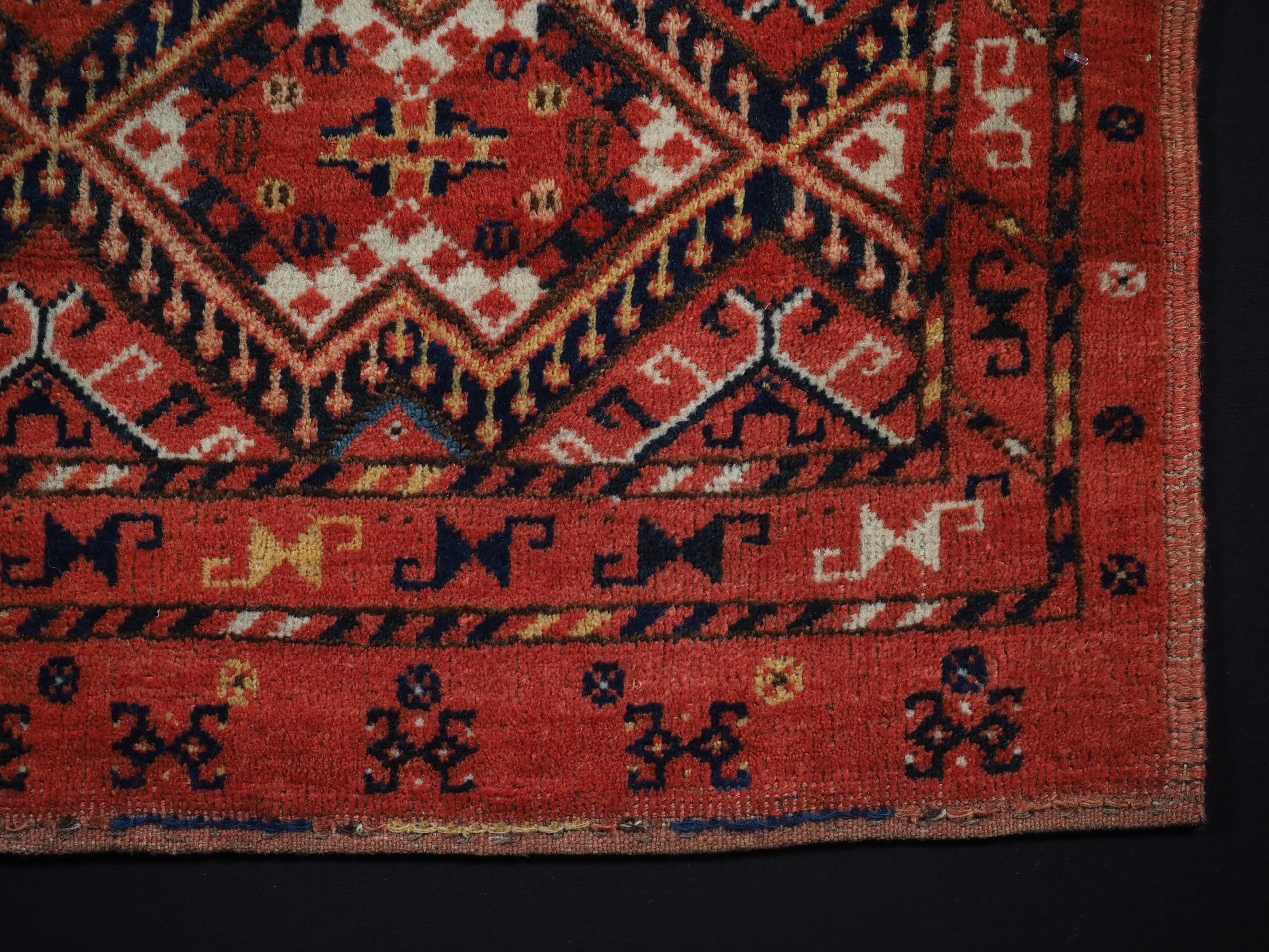 Antique Ersari Beshir Turkmen torba with ikat design.  Circa 1890. For Sale 3
