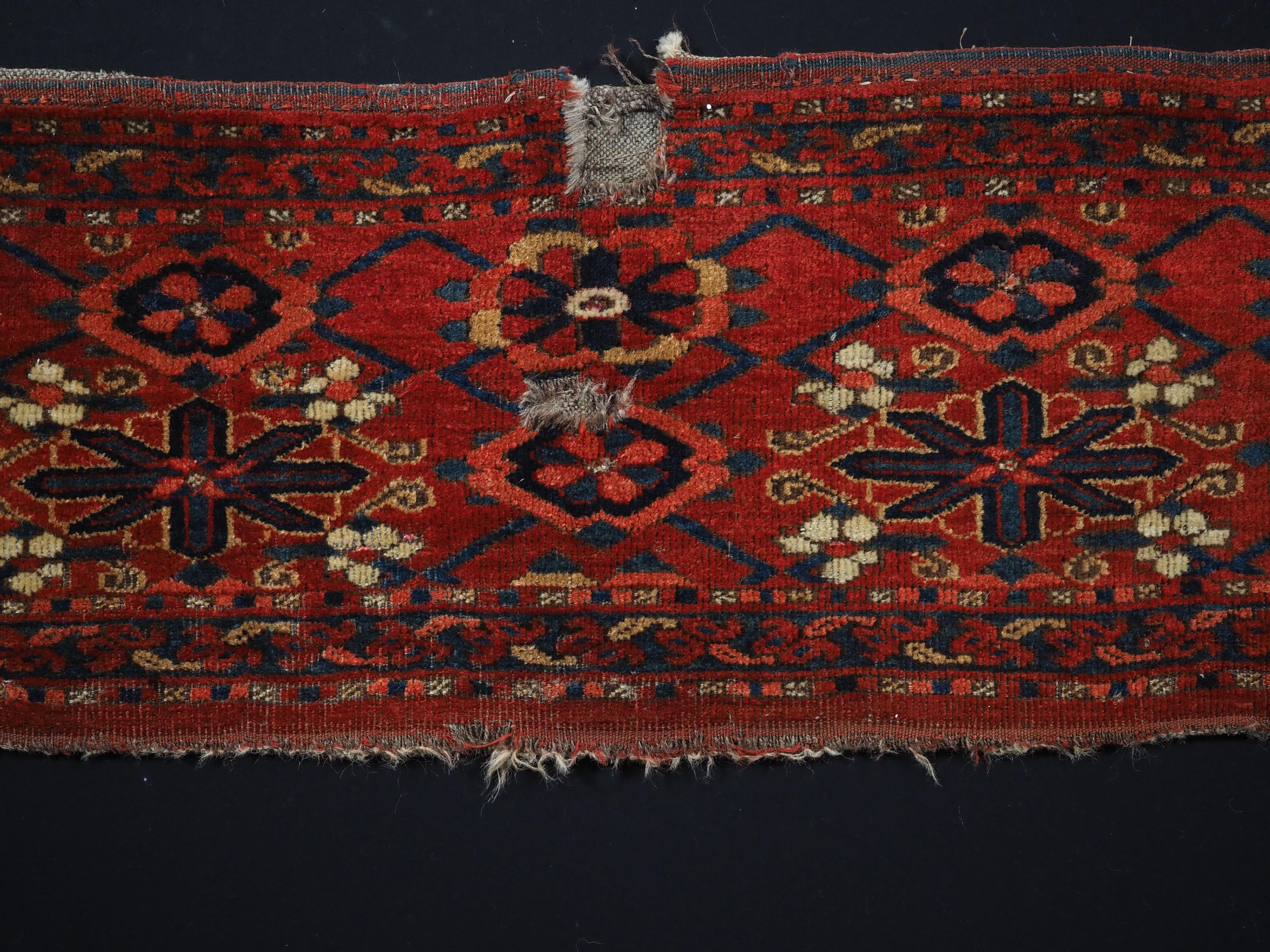 Caucasian Antique Ersari Beshir Turkmen torba with mina khani design.  Circa 1870. For Sale