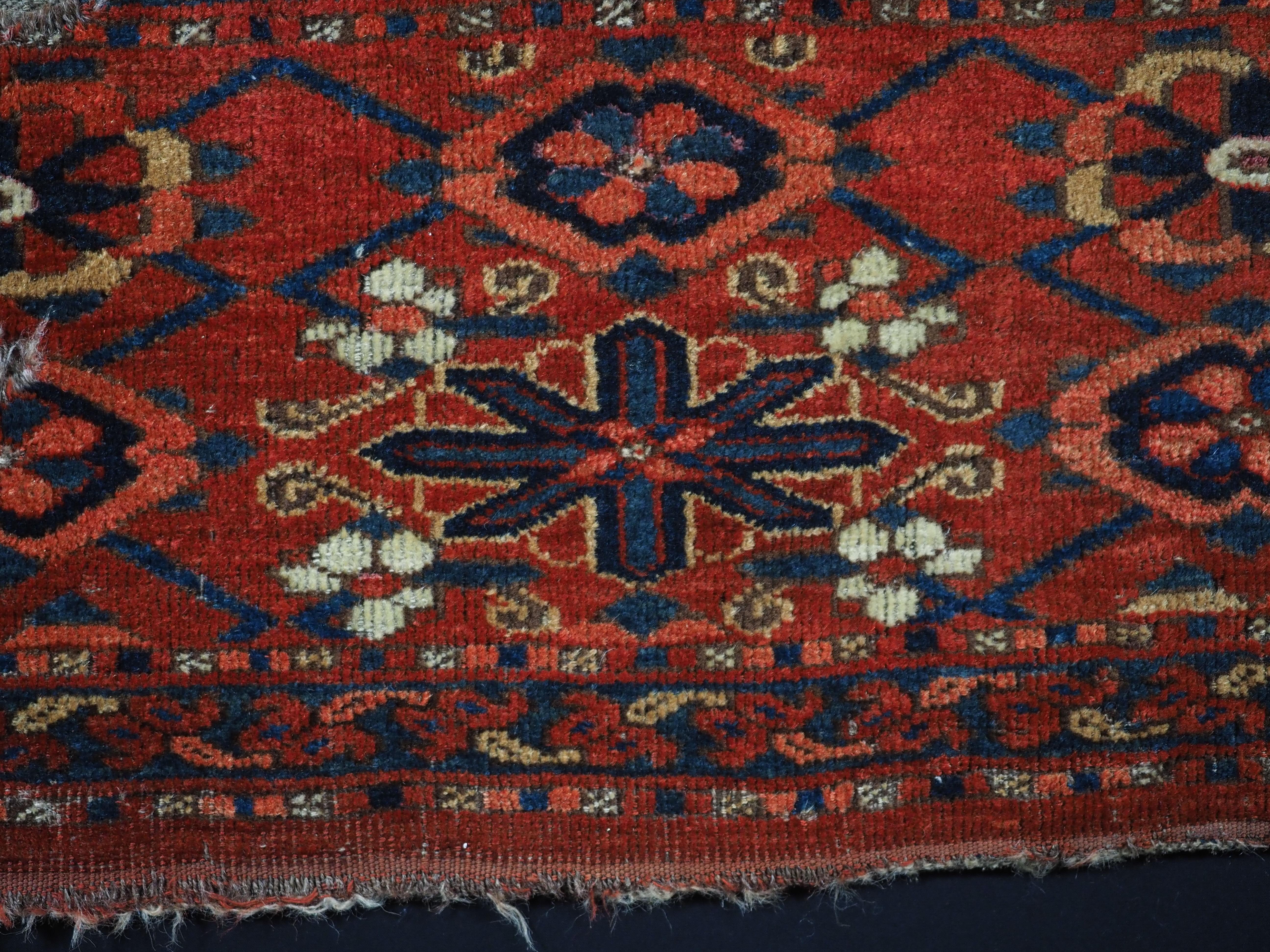 Antique Ersari Beshir Turkmen torba with mina khani design.  Circa 1870. For Sale 1