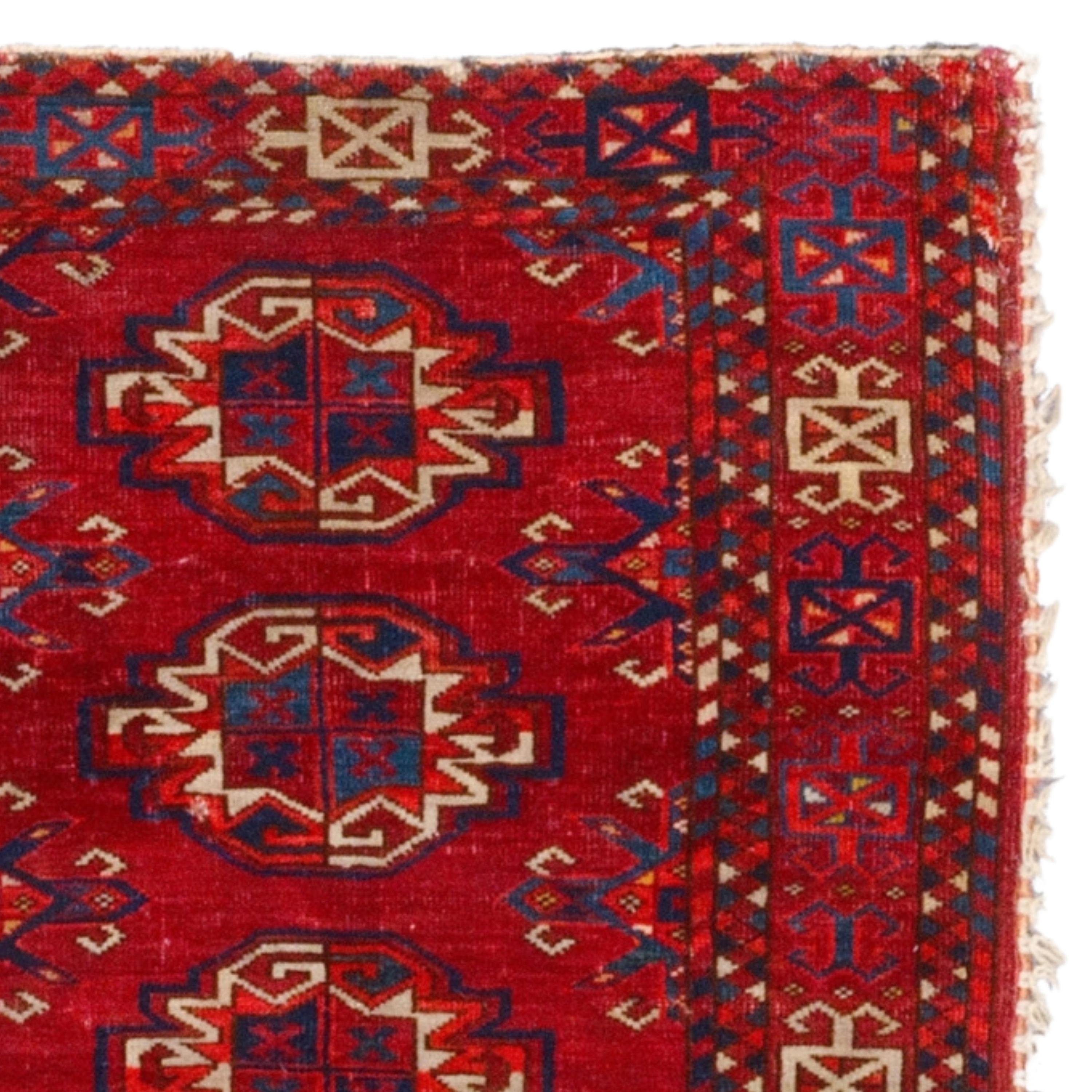 Wool Antique Ersari Chuval - Middle Of The 19th Century Turkmen Ersari Chuval For Sale