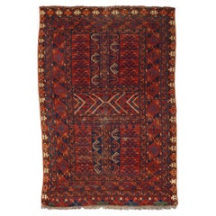 Vintage Ersari Ensi - Middle of 19th Century Turkmen Ersari Ensi, Antique Rug