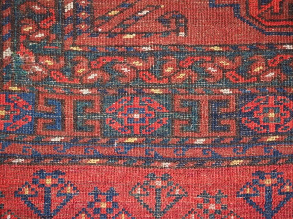 Ancien tapis turc Kizil Ayak Nine Gul Chuval d'Ersari, vers 1900 Bon état - En vente à Moreton-In-Marsh, GB