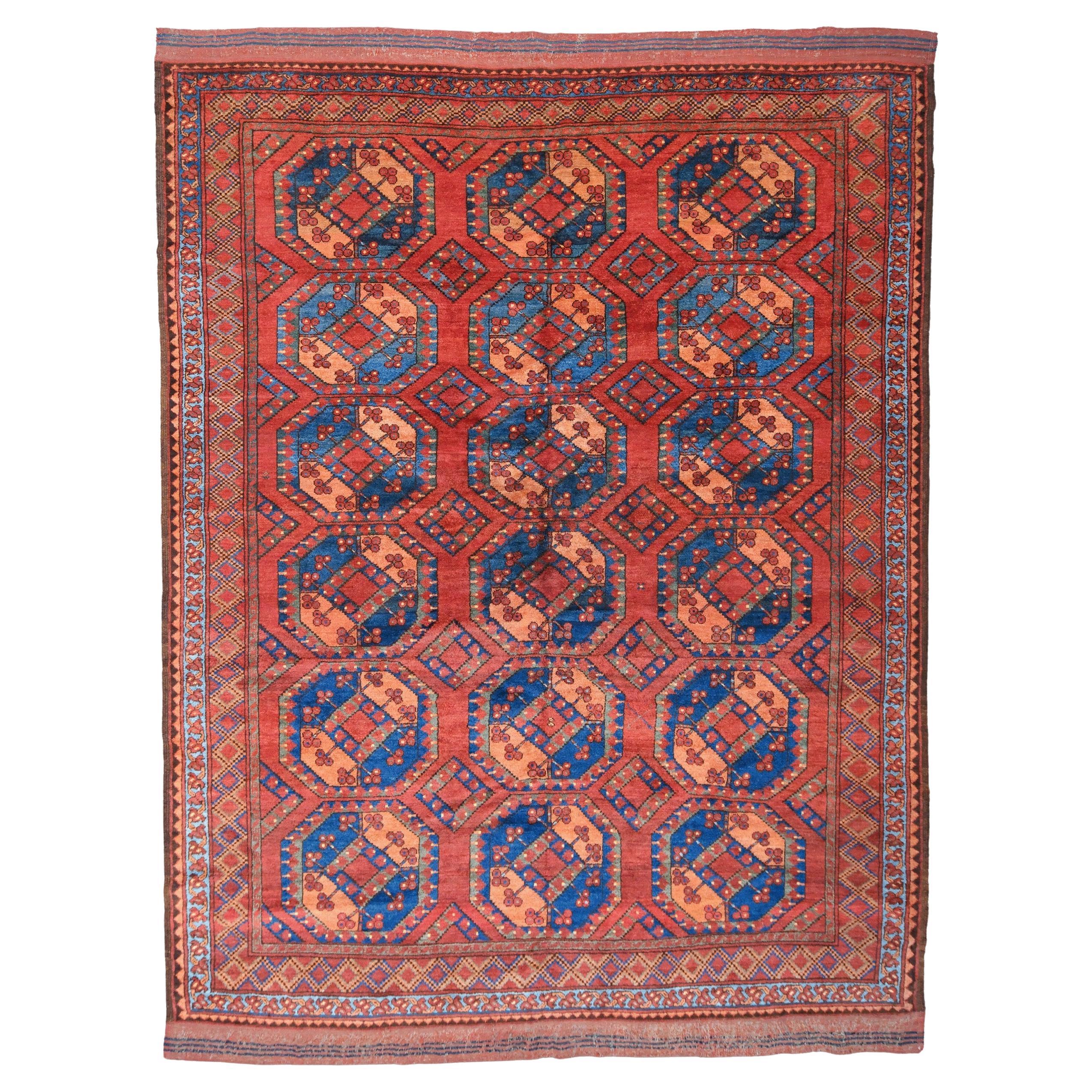 Antique Ersari Main Carpet - 19th Century Turkmen Ersari Main Carpet