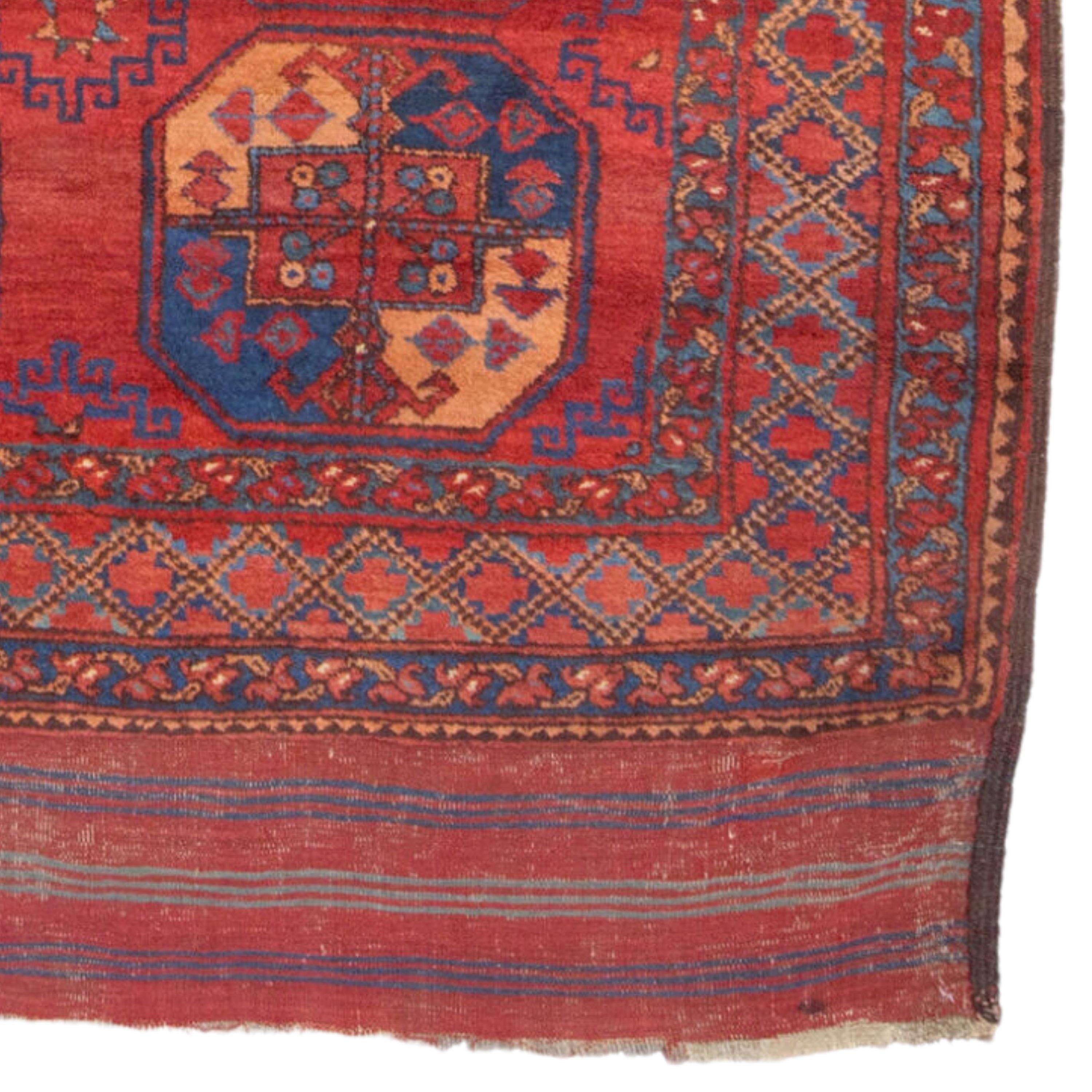 Antiker Ersari Hauptteppich - Turkmenischer Ersari Hauptteppich des 19. Jahrhunderts, antiker Teppich im Angebot 1
