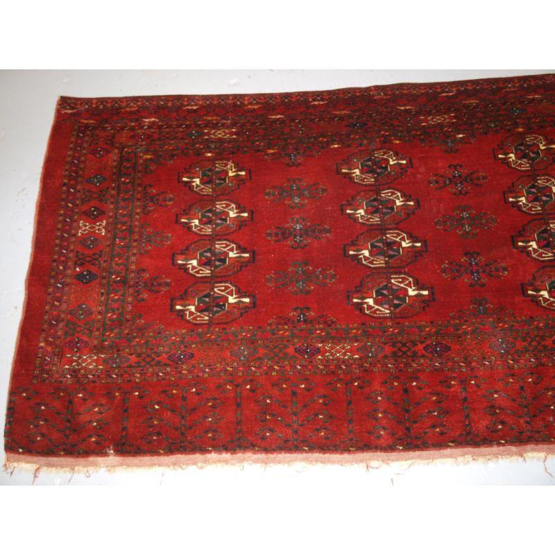 Antique Ersari Turkmen 12 Gul Chuval In Good Condition For Sale In Moreton-In-Marsh, GB