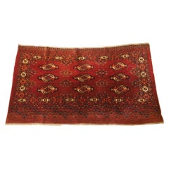 Antique Ersari Turkmen 9 Gul Chuval, Circa 1900