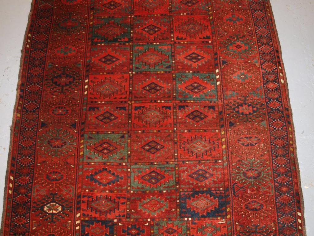 Ancien tapis turc Dip Khali Dowry de petite taille, vers 1900 Excellent état - En vente à Moreton-In-Marsh, GB