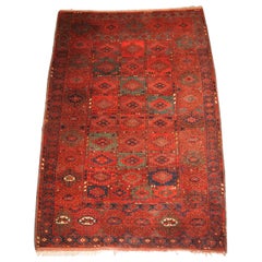 Ancien tapis turc Dip Khali Dowry de petite taille, vers 1900