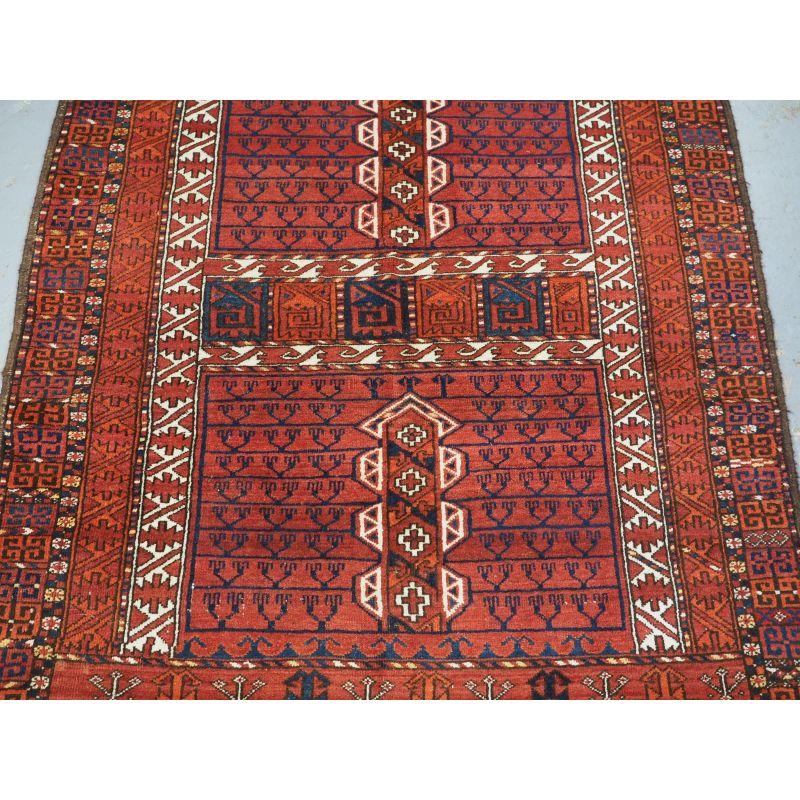 19th Century Antique Ersari Turkmen Ensi of Traditional Design For Sale