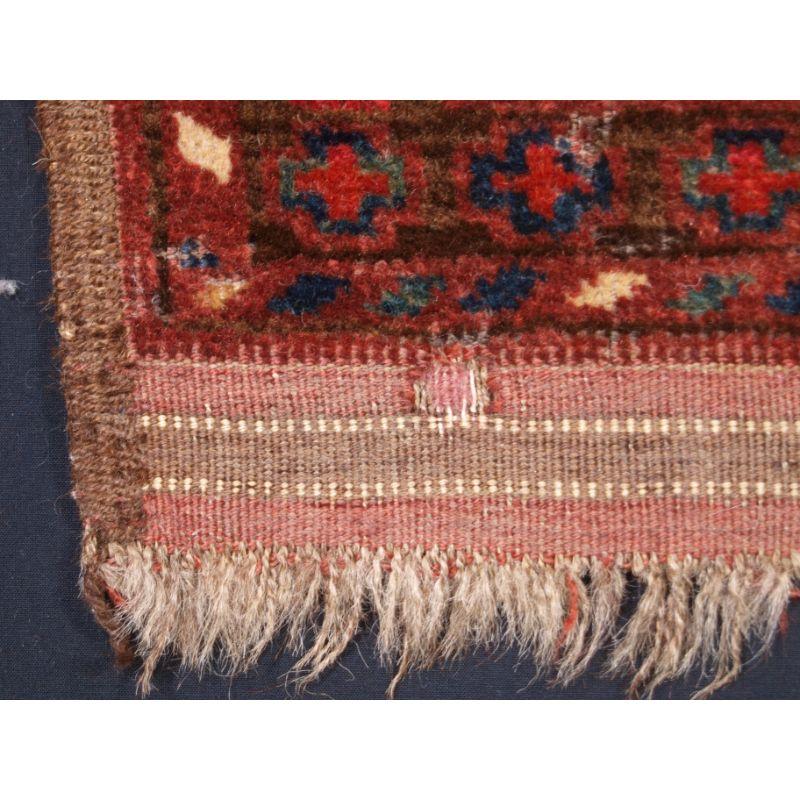 19th Century Antique Ersari Turkmen Germech, Very Scarce Weaving, circa 1890 For Sale