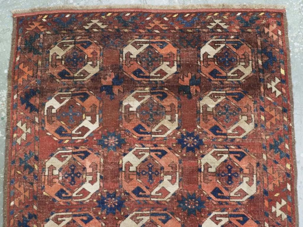 Turkmène Tapis turkmène antique Ersari, probablement Kizil Ayak, vers 1800-1850 en vente