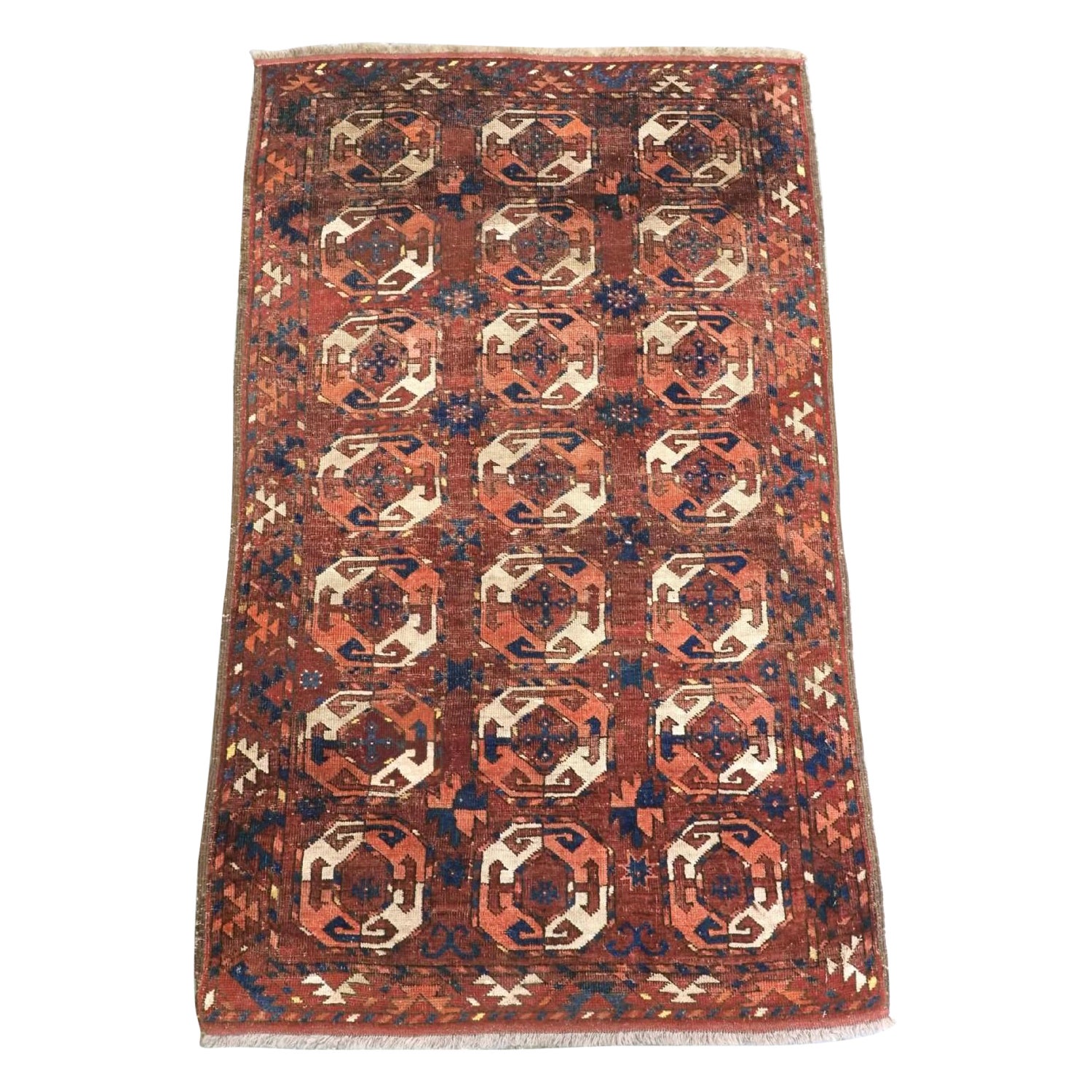 Tappeto antico Ersari Turkmen, forse Kizil Ayak, circa 1800-1850