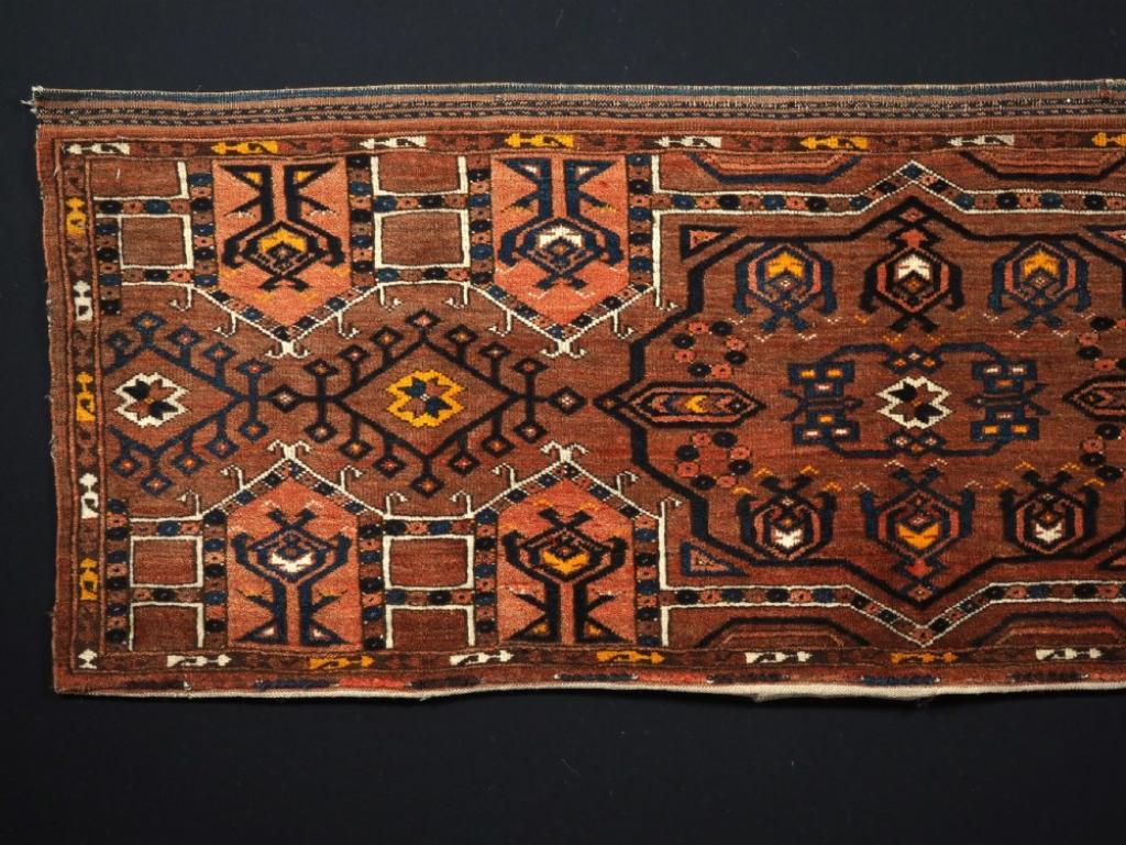 Ancienne torba turkmène Ersari à motif de type 