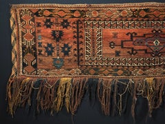 Antique Ersari Turkmen torba of exceptionally large size. Circa 1900.