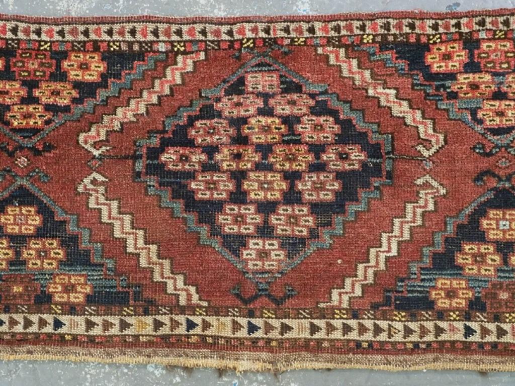 Antique Ersari Turkmen Torba Of Scarce Design, 2nd Half 19th Century In Excellent Condition For Sale In Moreton-In-Marsh, GB