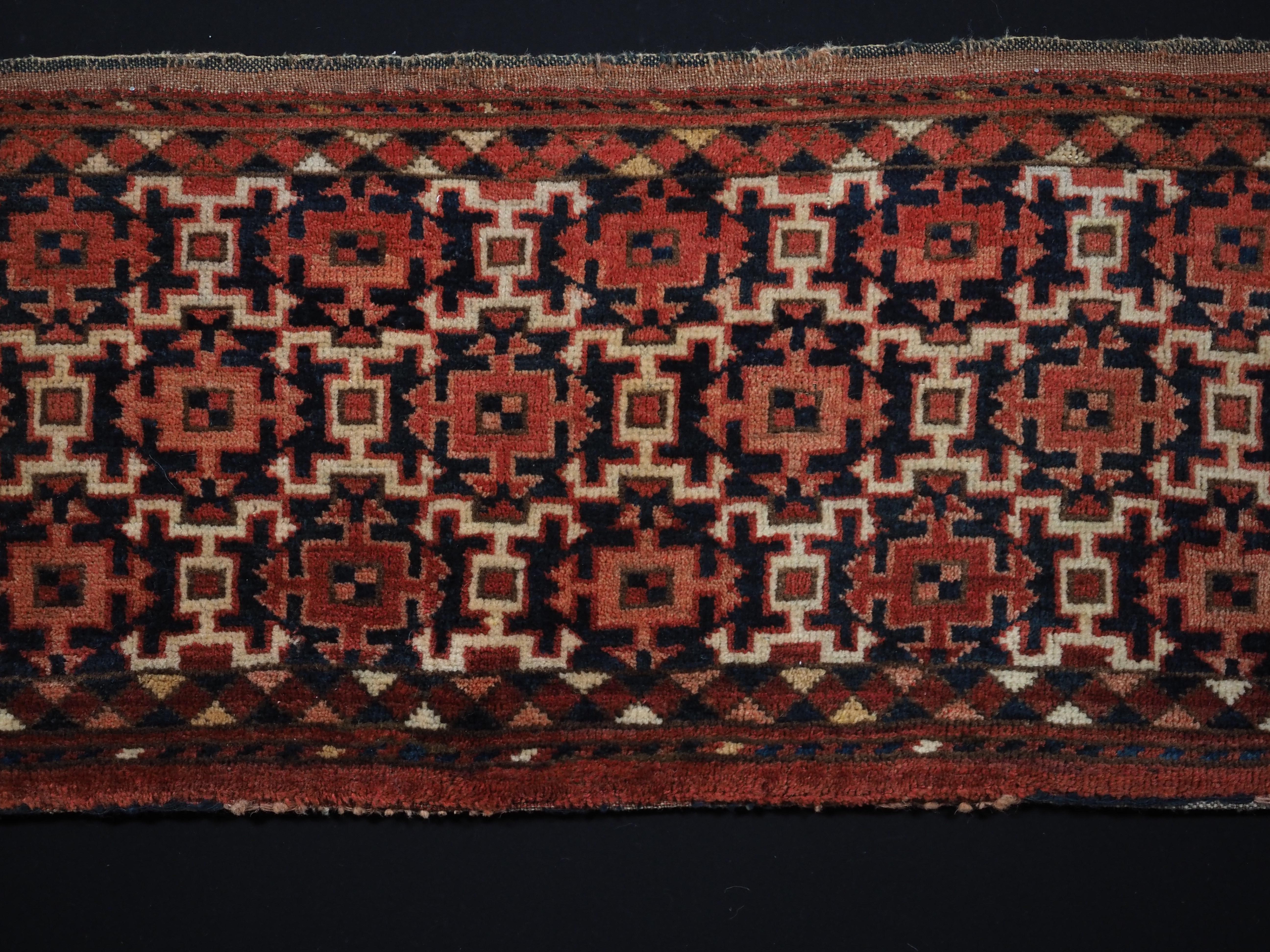 Antike türkische Ersari-Torba mit kochak-Design.  Um 1880. (Kaukasisch) im Angebot