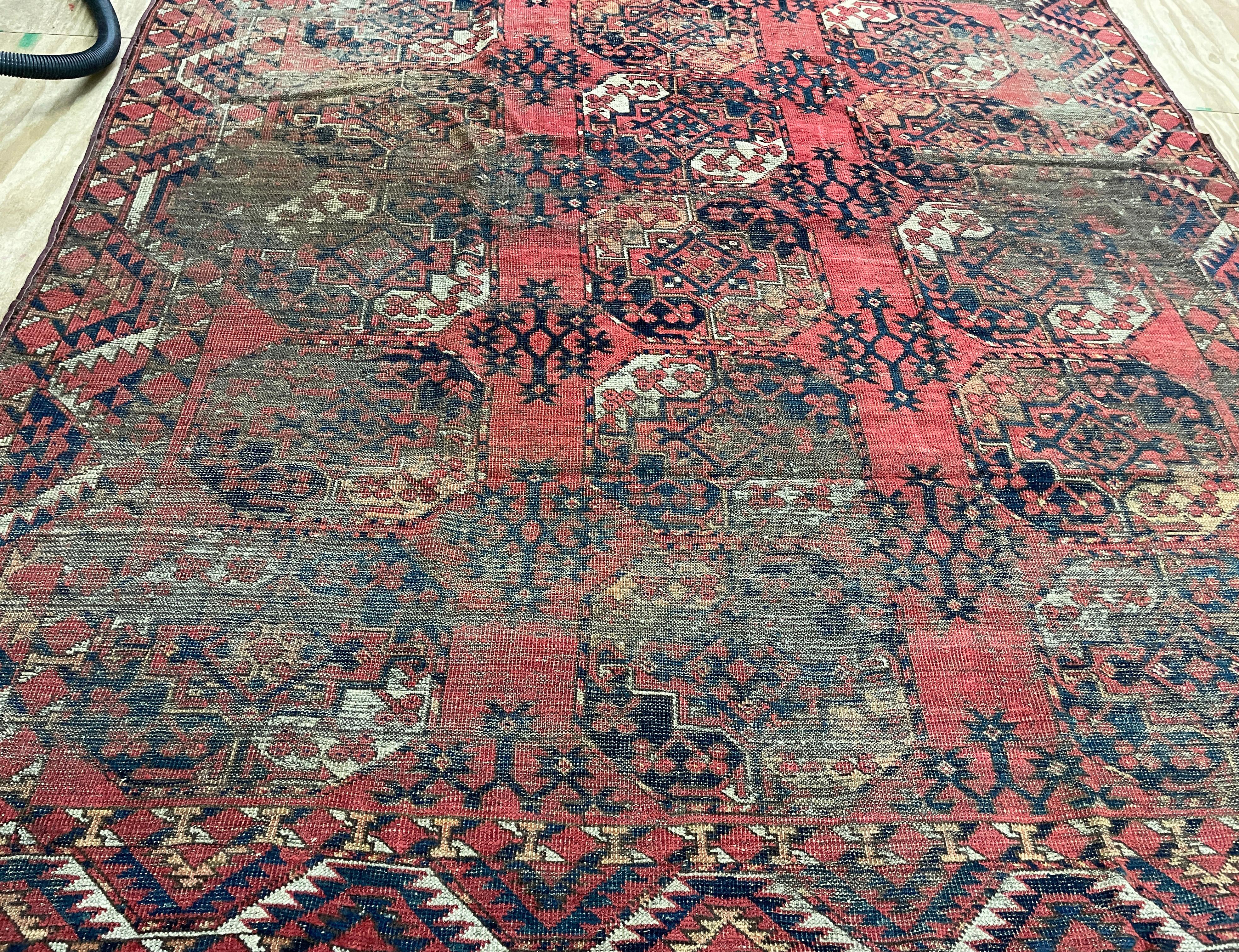 Wool Antique Erssary Turkman Carpet, AS IS For Sale