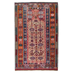 Tapis Kilim Erzurum ancien tapis turc d'Anatolie orientale laine 19ème siècle