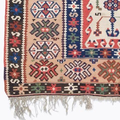 Antique Erzurum Prayer Kilim - Mid 19th Century