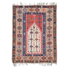 Antique Erzurum Prayer Kilim - Mid 19th Century