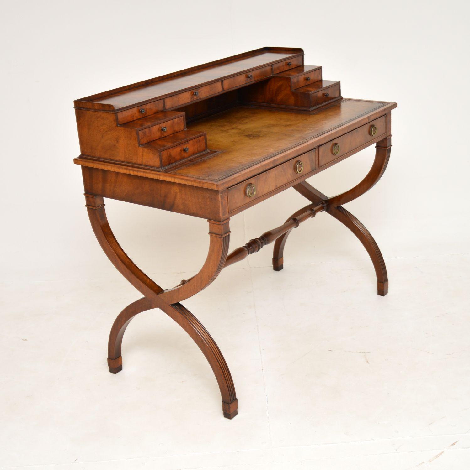 Wood Antique Escritoire Writing Desk