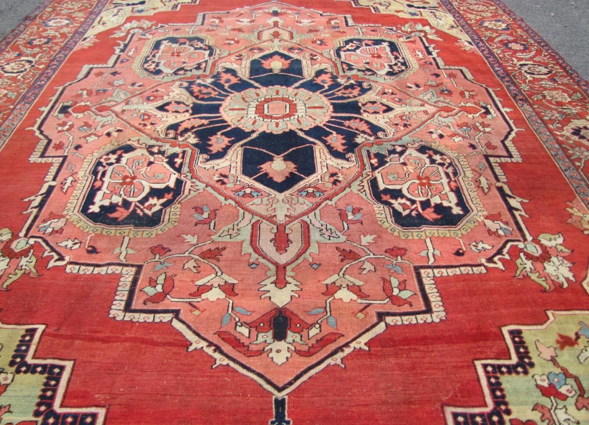 Antique Estate Persian Serapi Rug, c 1890 - RR6299   A  SALE For Sale 5