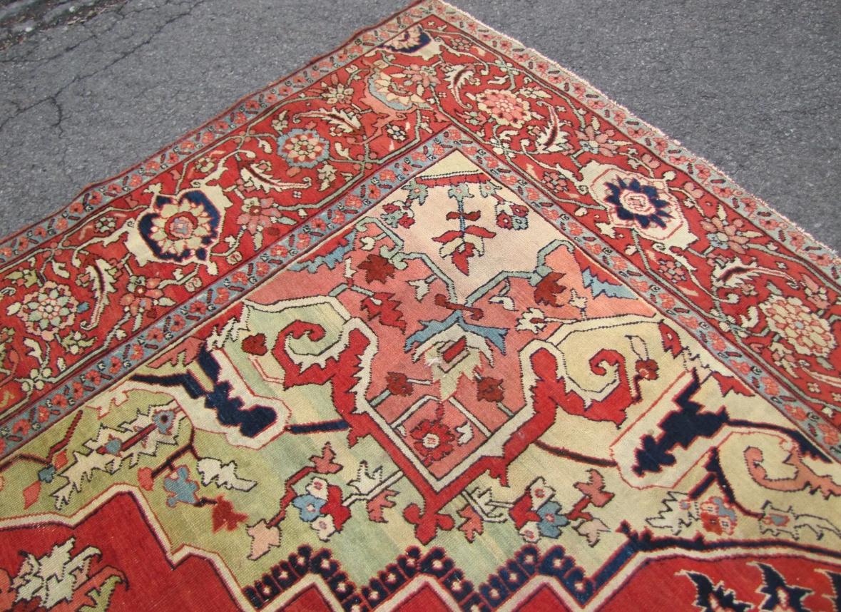 Antique Estate Persian Serapi Rug, c 1890 - RR6299   A  SALE For Sale 6