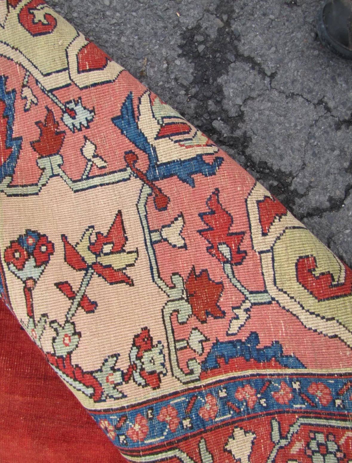 Antique Estate Persian Serapi Rug, c 1890 - RR6299   A  SALE For Sale 3