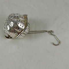 Antique Estate Sterling Silver English Tea Ball Dunker Infuser