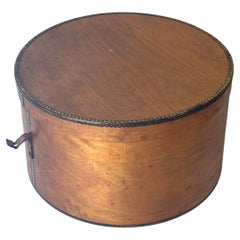 Antique Estonian Birch Hat Box Attributed to Luther, c. 1900