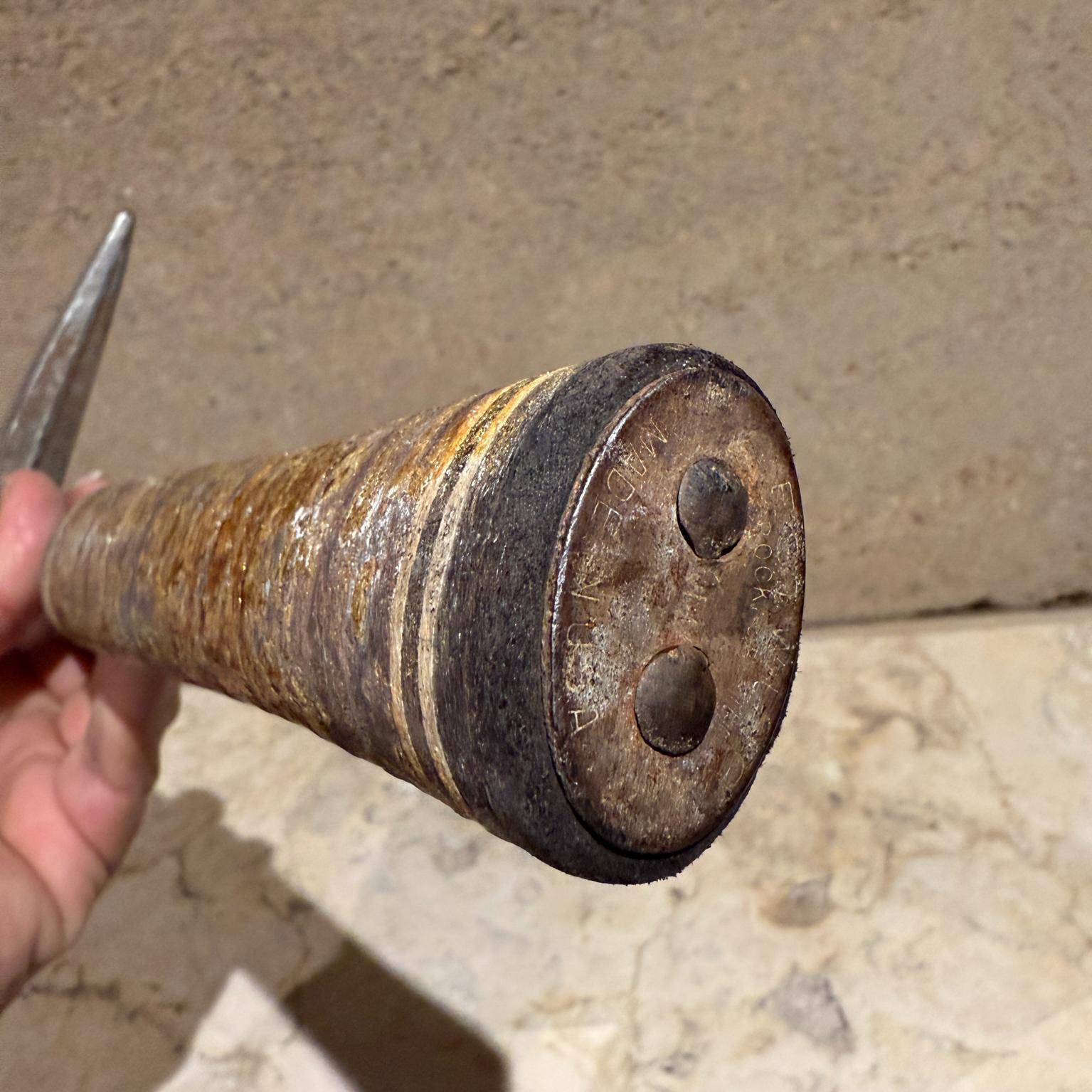Antique Estwing Geological Rock Hammer Leather Handle For Sale 4