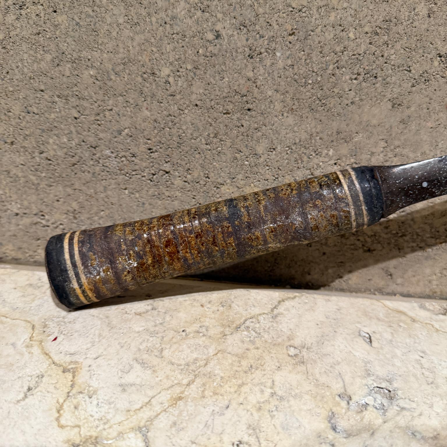 Antique Estwing Geological Rock Hammer Leather Handle In Good Condition For Sale In Chula Vista, CA