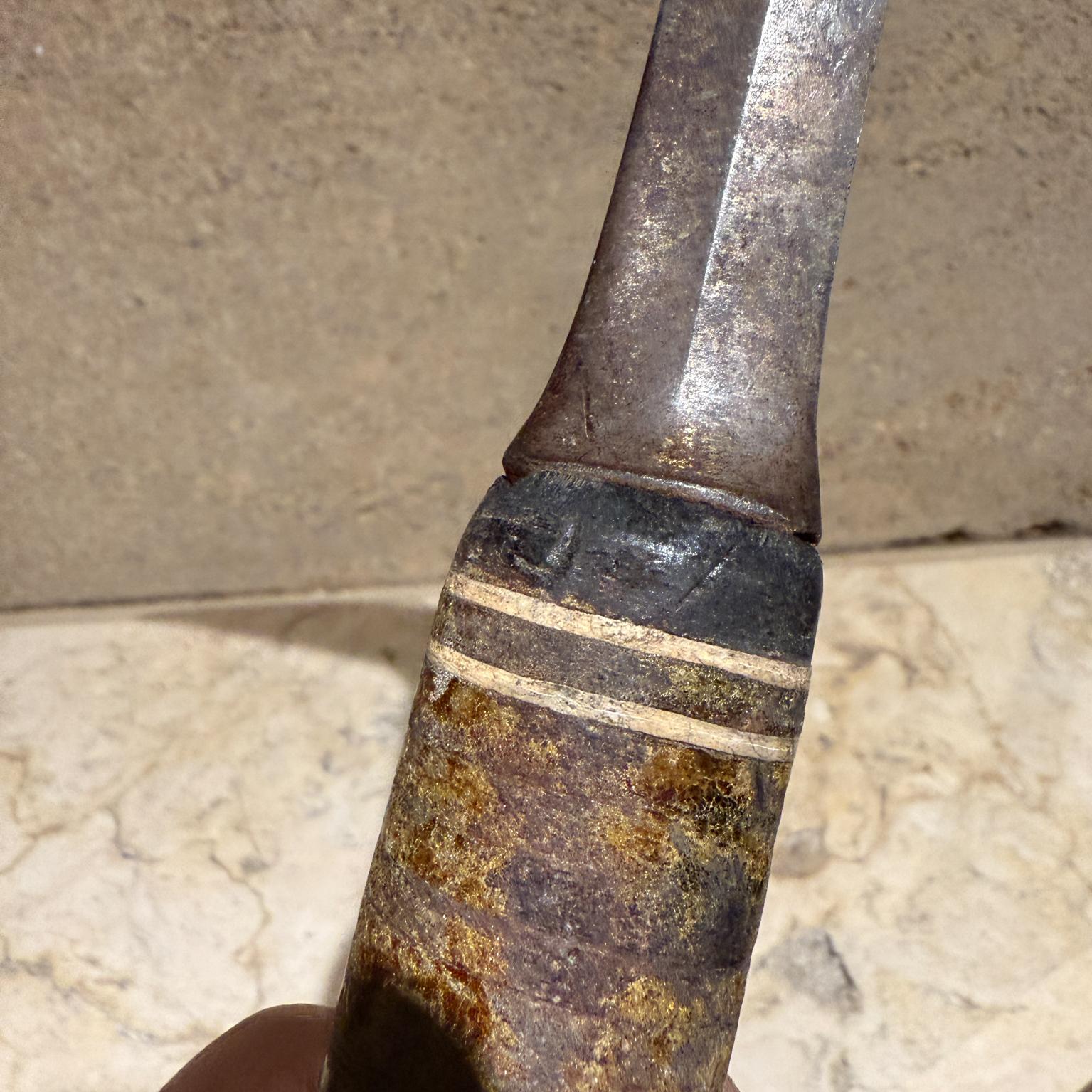 Metal Antique Estwing Geological Rock Hammer Leather Handle For Sale