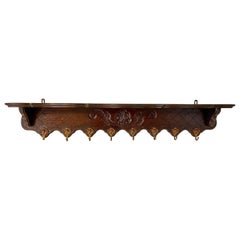 Antique Étagère Casserole/ Coat Rack