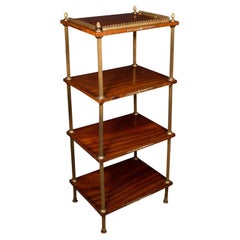 Antike Etagere, Französisch, 4 Stufen, Empire-Stil, Ständer, viktorianisch, um 1900