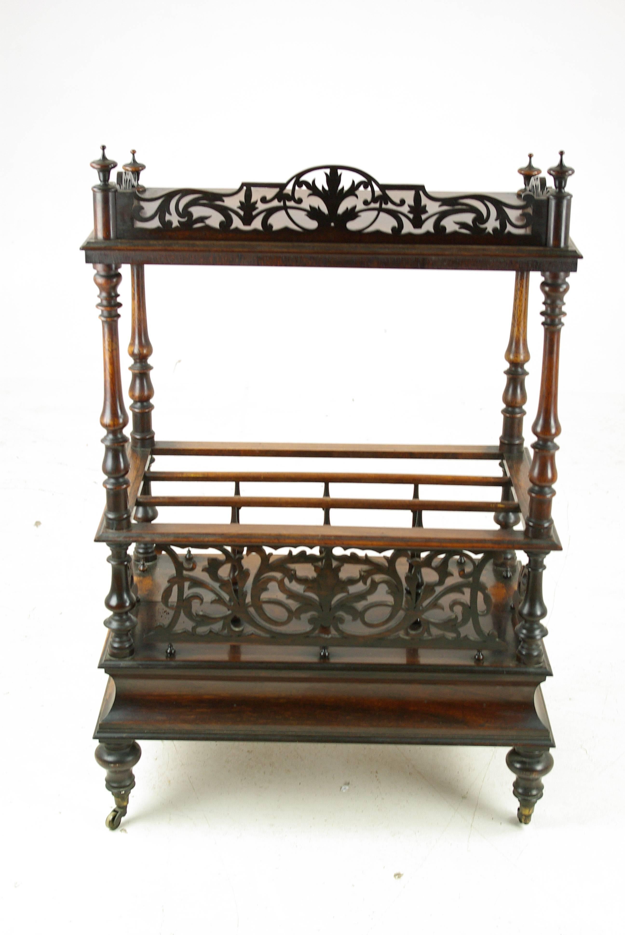 Antike Etagere:: Nussbaum Canterbury:: Schottland 1870:: Antike Möbel:: B1128 3