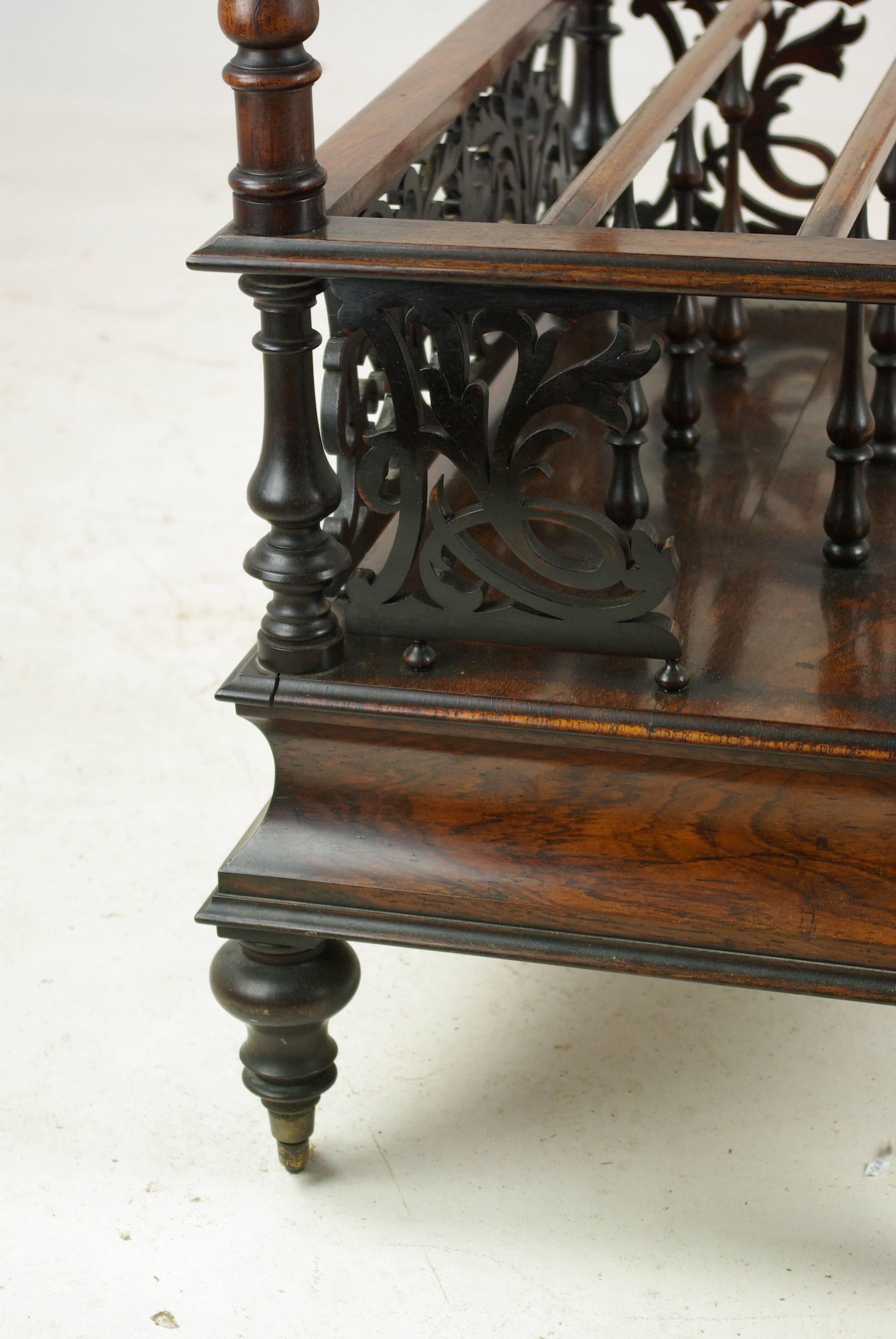Antike Etagere:: Nussbaum Canterbury:: Schottland 1870:: Antike Möbel:: B1128 1