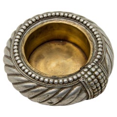Antique Ethnic North African Moroccan Silver Anklet Ashtray Catchall Dish