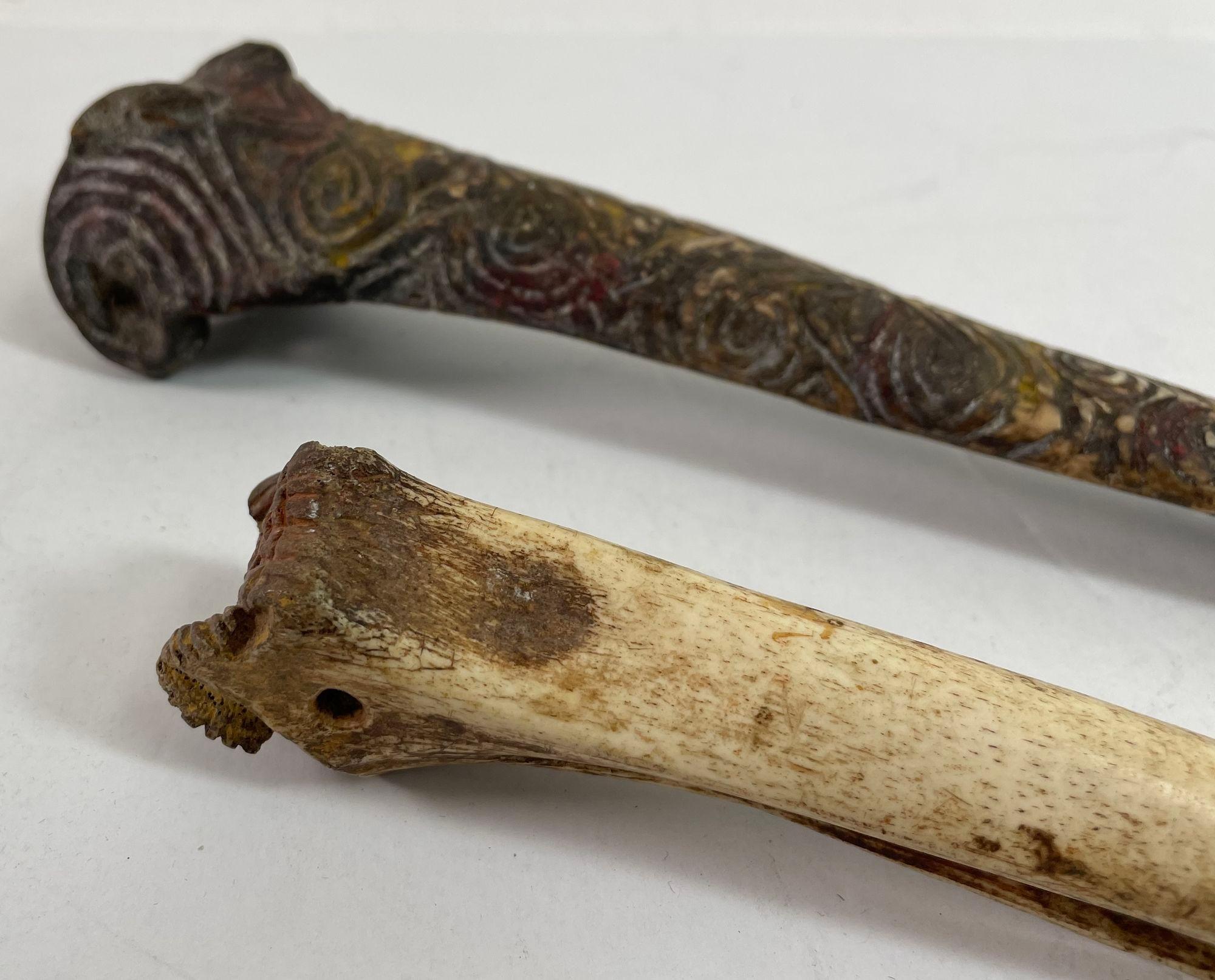 Antique Ethnic Artifact Sepik River Cassowary Bone from Papua New Guinea For Sale 5