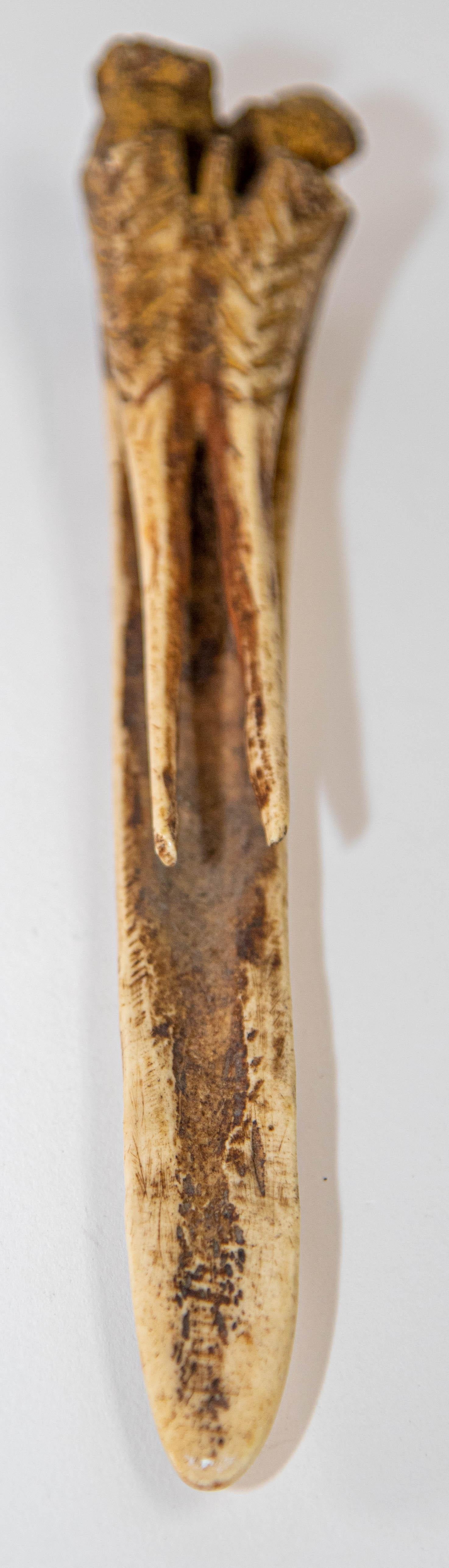 Antique Ethnic Artifact Sepik River Cassowary Bone from Papua New Guinea For Sale 7