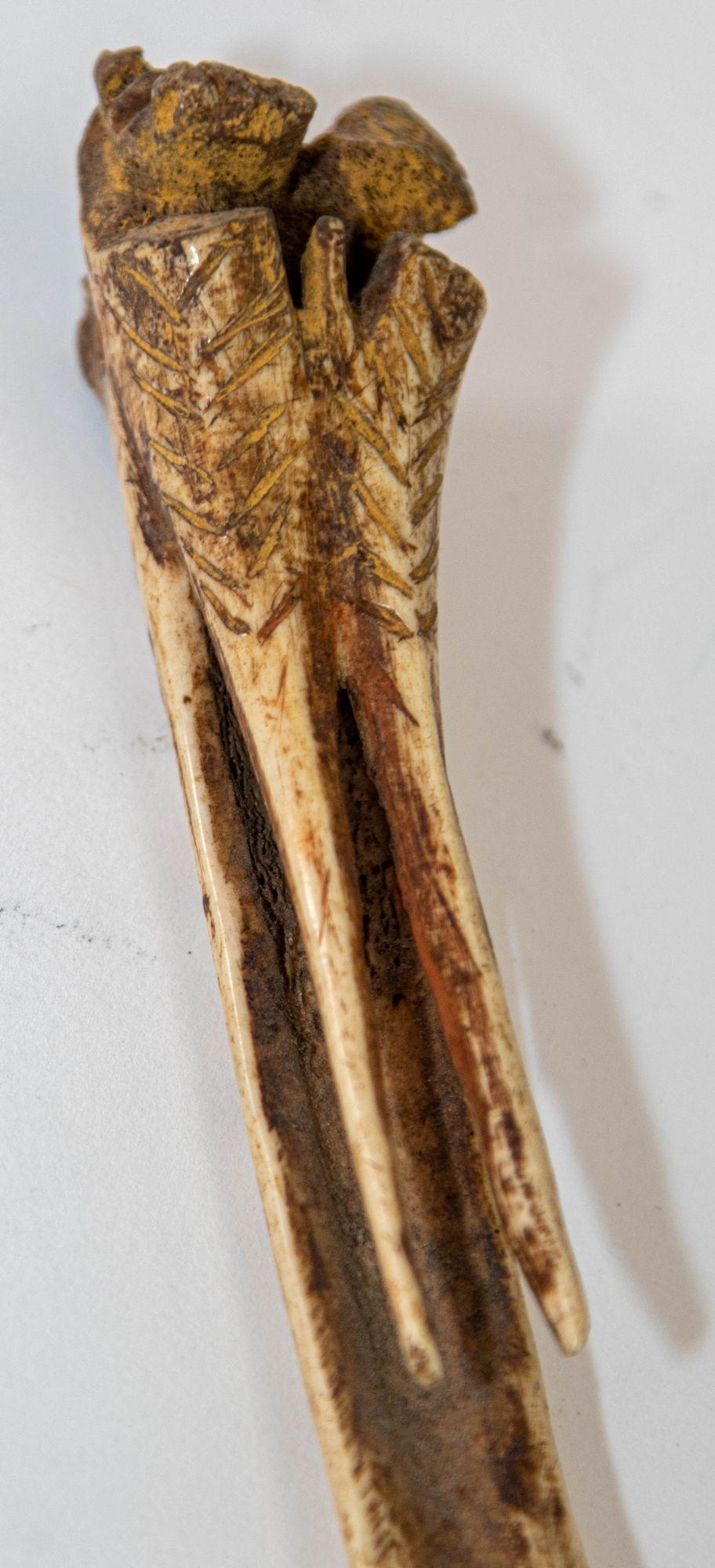Antique Ethnic Artifact Sepik River Cassowary Bone from Papua New Guinea For Sale 10