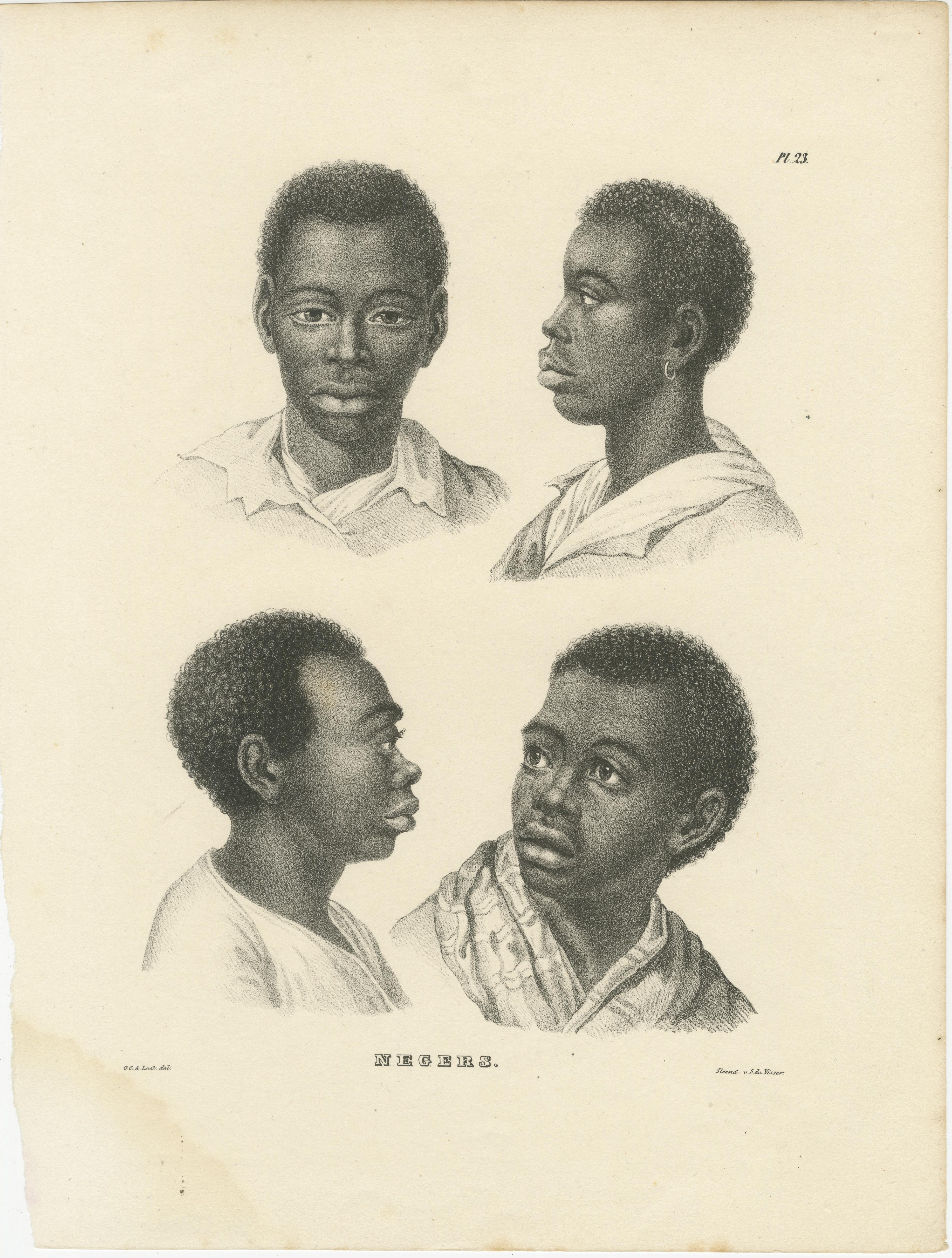 Lithographies anciennes de peuples africains par Brodtmann, 1827

Ces lithographies anciennes originales ont été créées en 1827 par Karl Joseph Brodtmann, l'un des lithographes suisses d'histoire naturelle les plus influents du début du XIXe siècle.