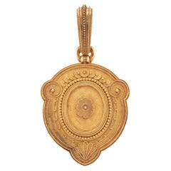 Antique Etruscan Revival Gold Locket