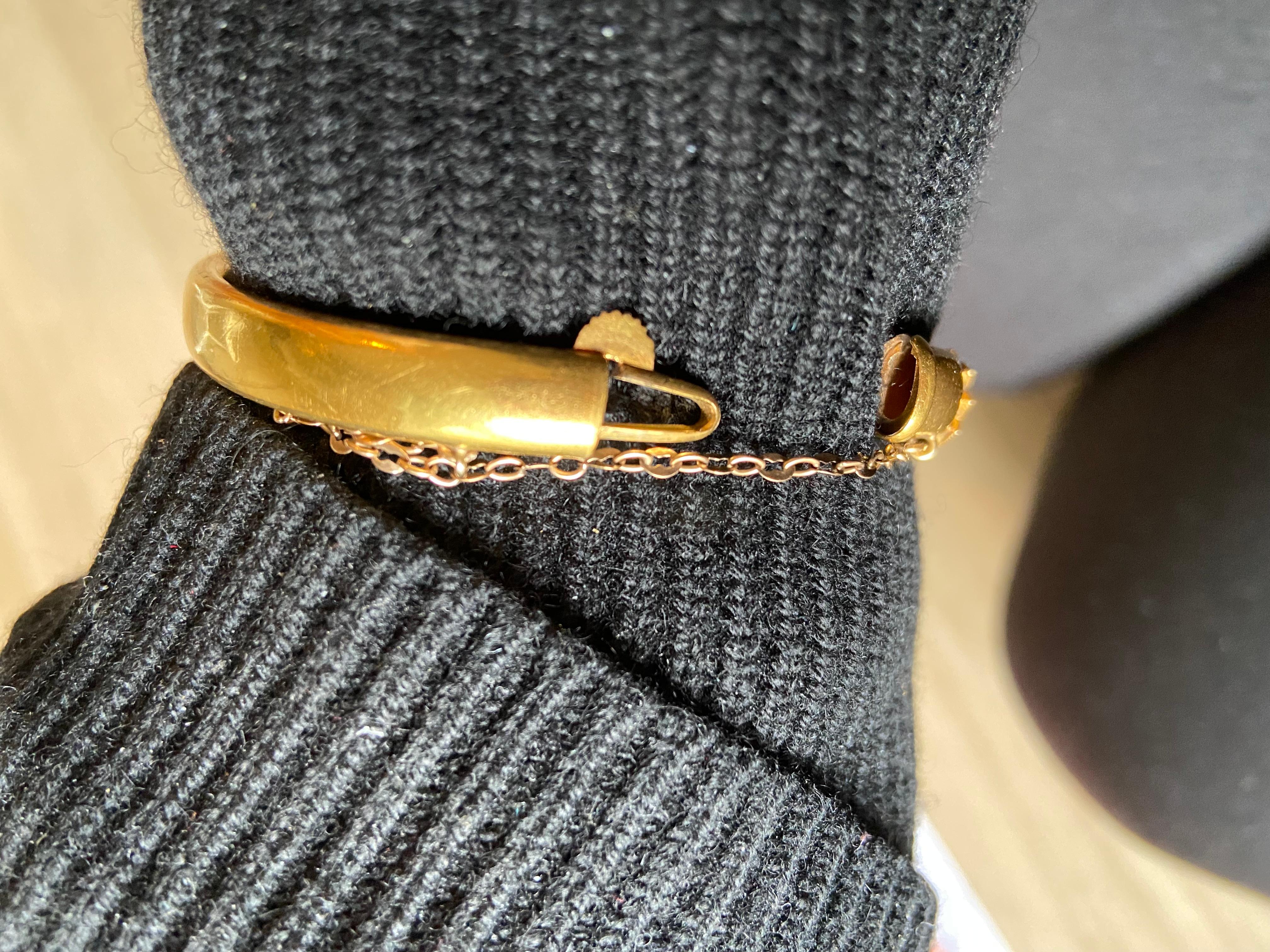 Bracelet ancien en or 15 carats avec vagues de style néo-étrusque en vente 4