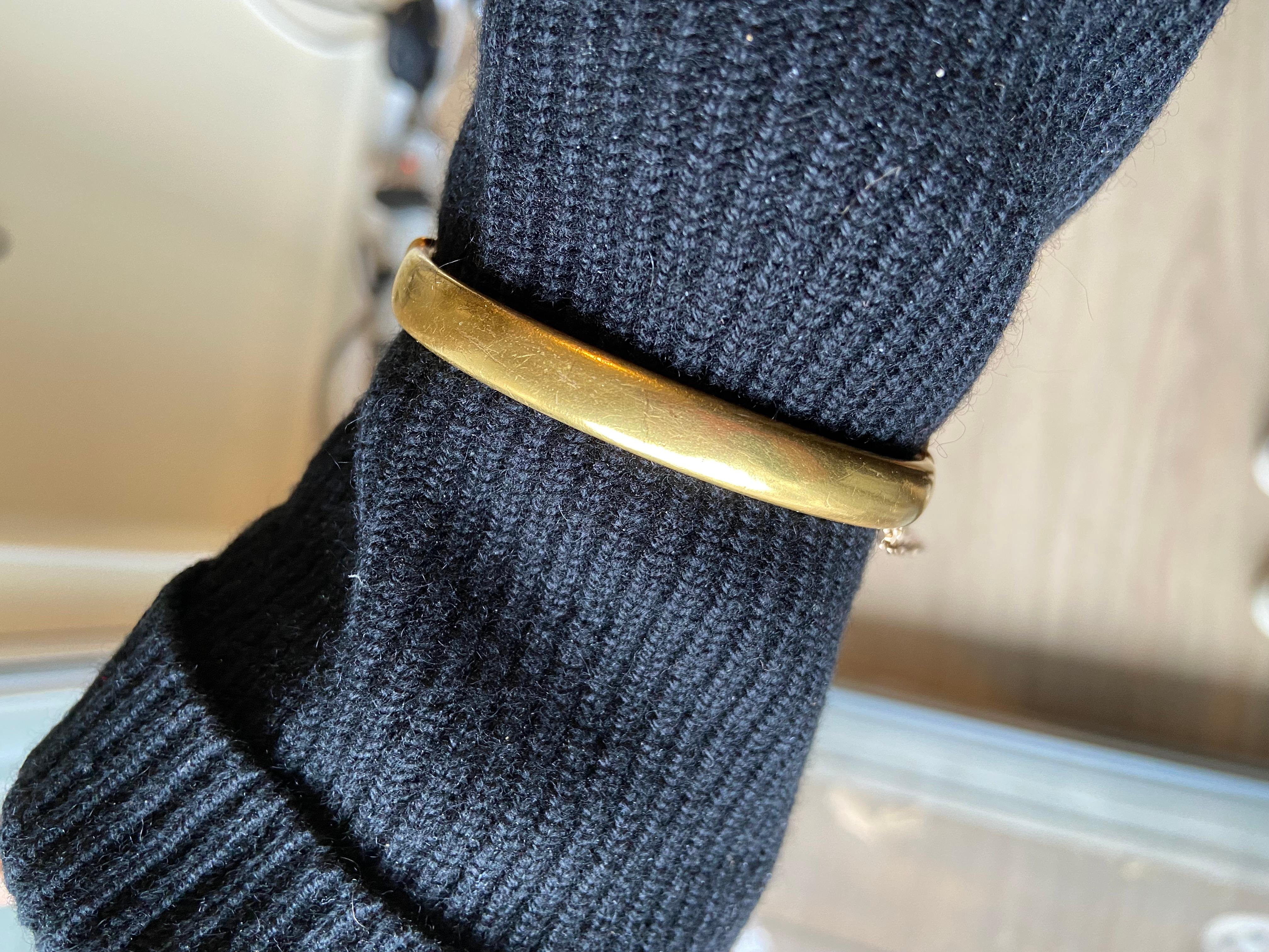 Bracelet ancien en or 15 carats avec vagues de style néo-étrusque en vente 6