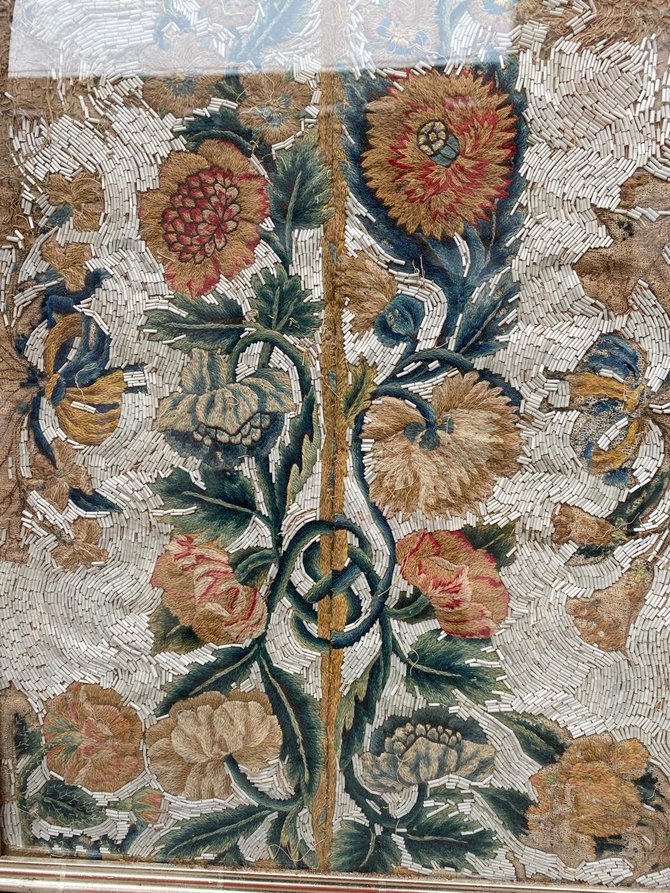 Bobyrug’s Antique European 17th Century Embroidery Fragment For Sale 9