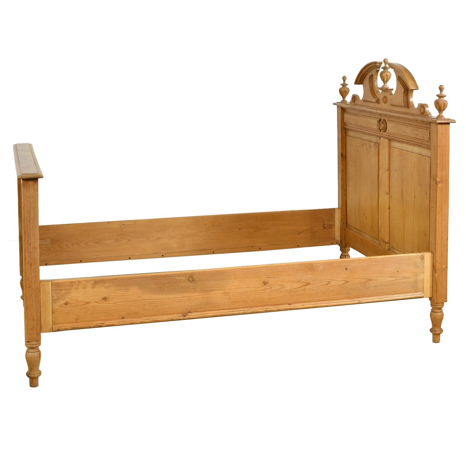 antique pine bed frame