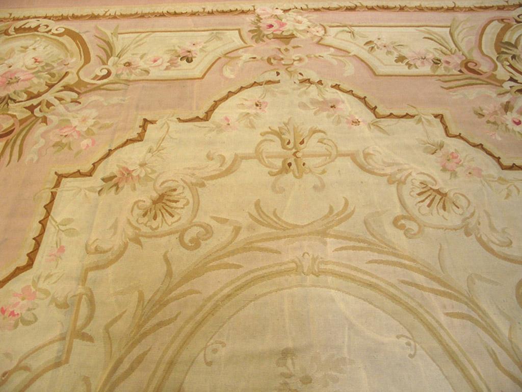 19th Century French Aubusson Carpet Napoleon III Period (10'10
